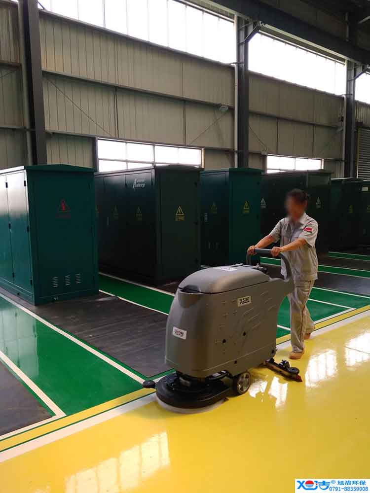 旭潔手推式多功能全自動洗地機，工廠生產(chǎn)倉庫工業(yè)洗地機2